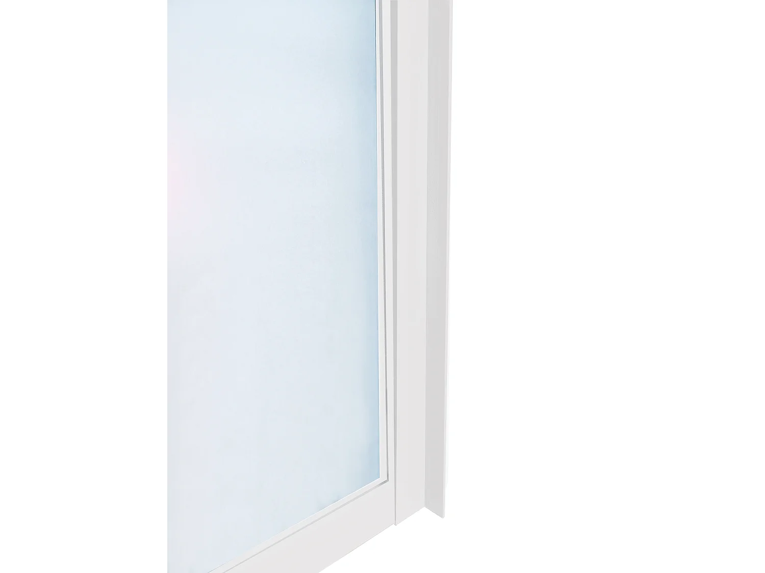 Atelier-Glaswand - 30 x 130 cm - thermolackiertes Aluminium - Weiß - BAYVIEW