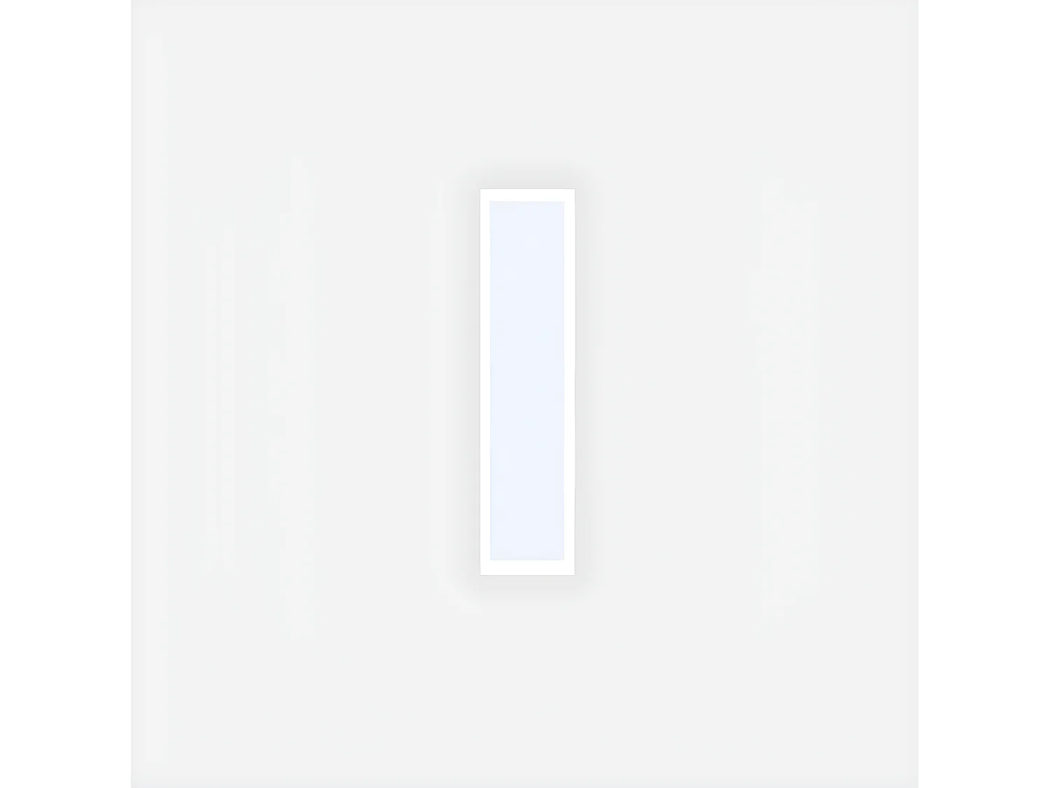 Glazen werkplaatsraam van gepoedercoat aluminium - 30 x 130 cm - Wit - BAYVIEW