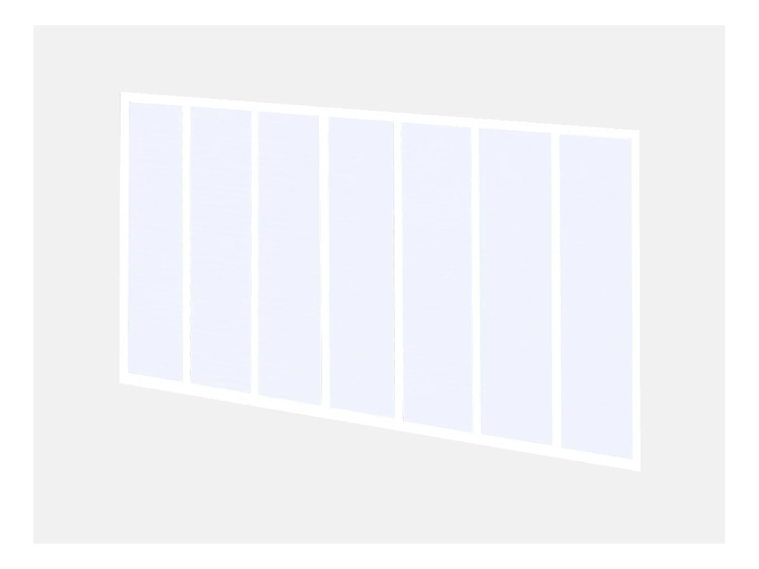 Verrière atelier en aluminium thermolaqué - 210x130 cm - Blanc - BAYVIEW