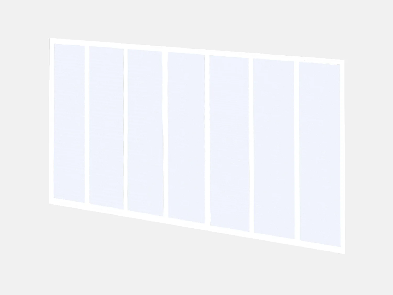 Binnenraam van aluminium met poedercoating - 210 x 130 cm - Wit - BAYVIEW