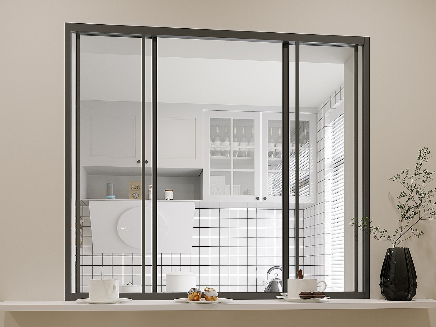 Schuifraam RW STYLE 700x300 mm voor campers
