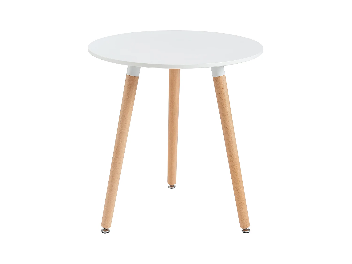 Mesa de jantar de 2 lugares em MDF e faia branco - ROLENA