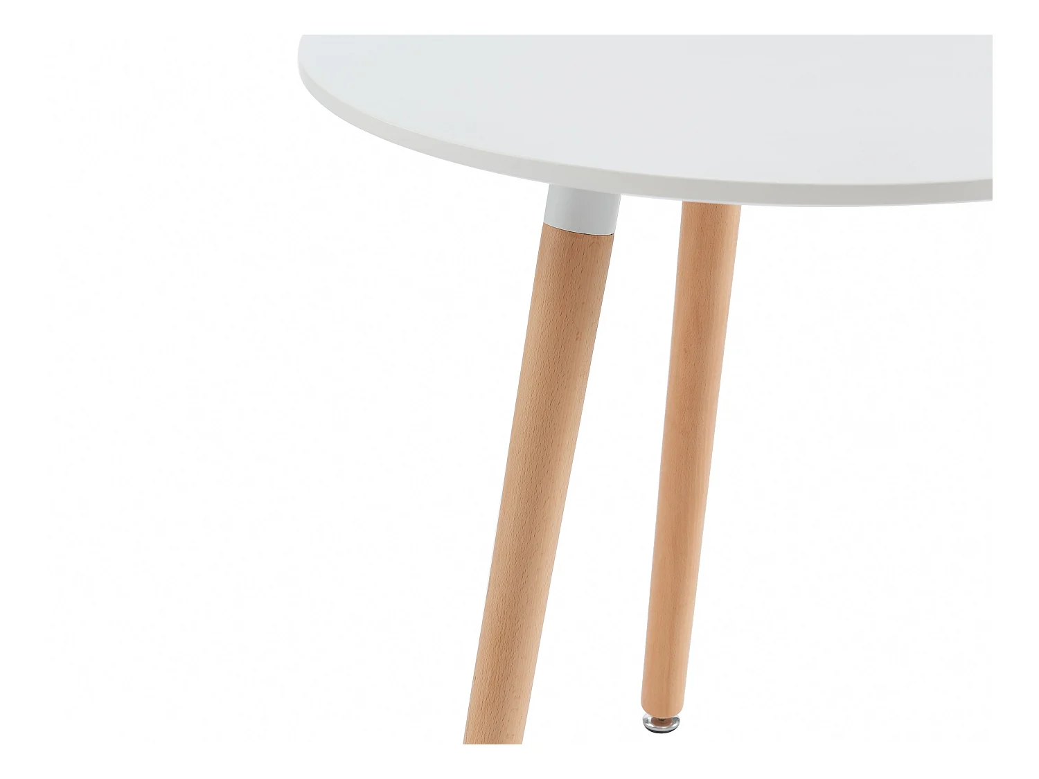 Mesa de jantar de 2 lugares em MDF e faia branco - ROLENA