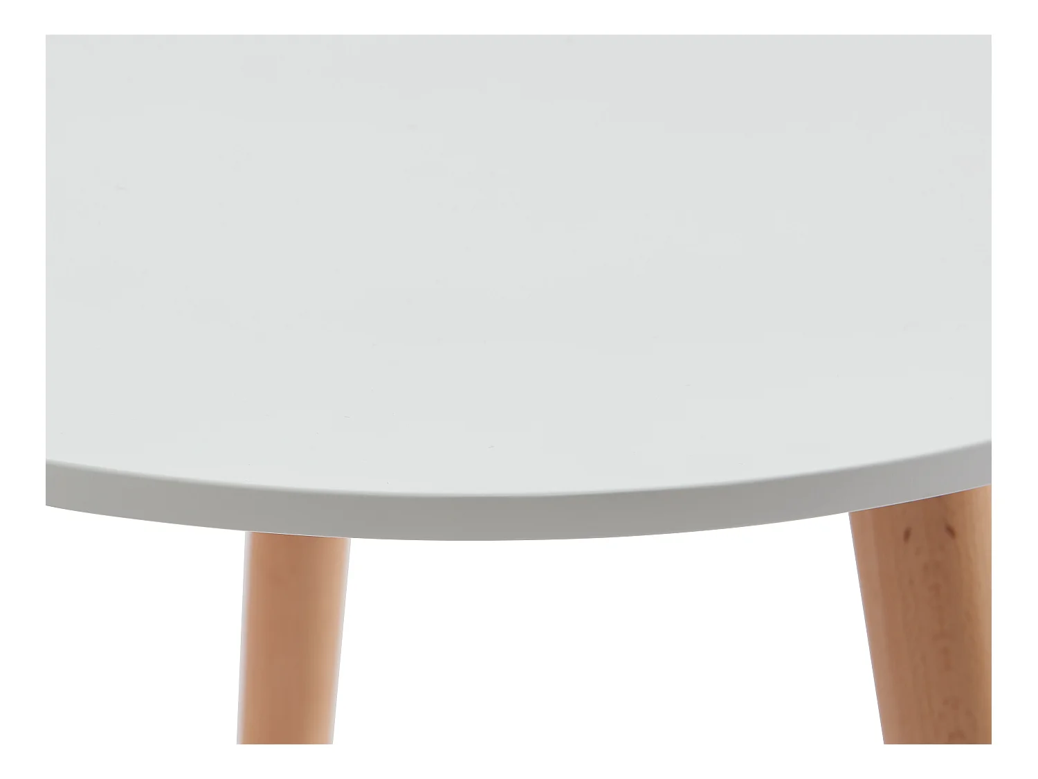 Mesa de jantar de 2 lugares em MDF e faia branco - ROLENA