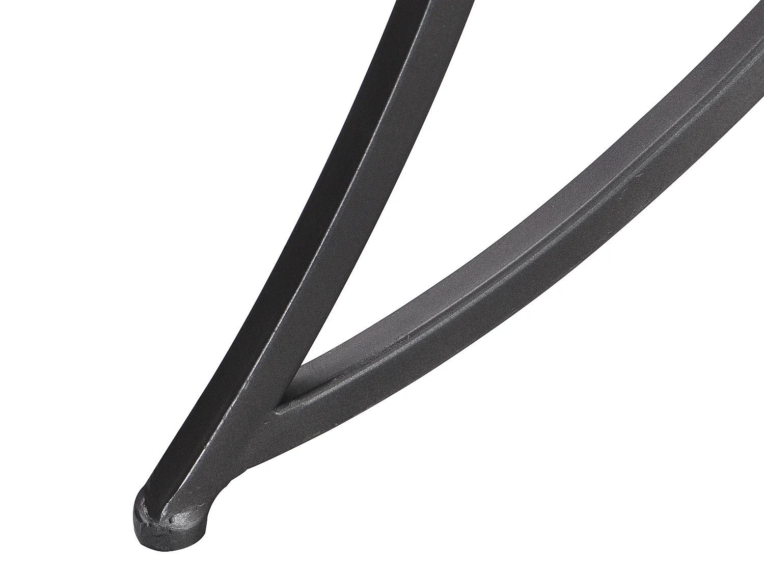 Sidetable in mdf en metaal - Houtlook en zwart - LOLANA