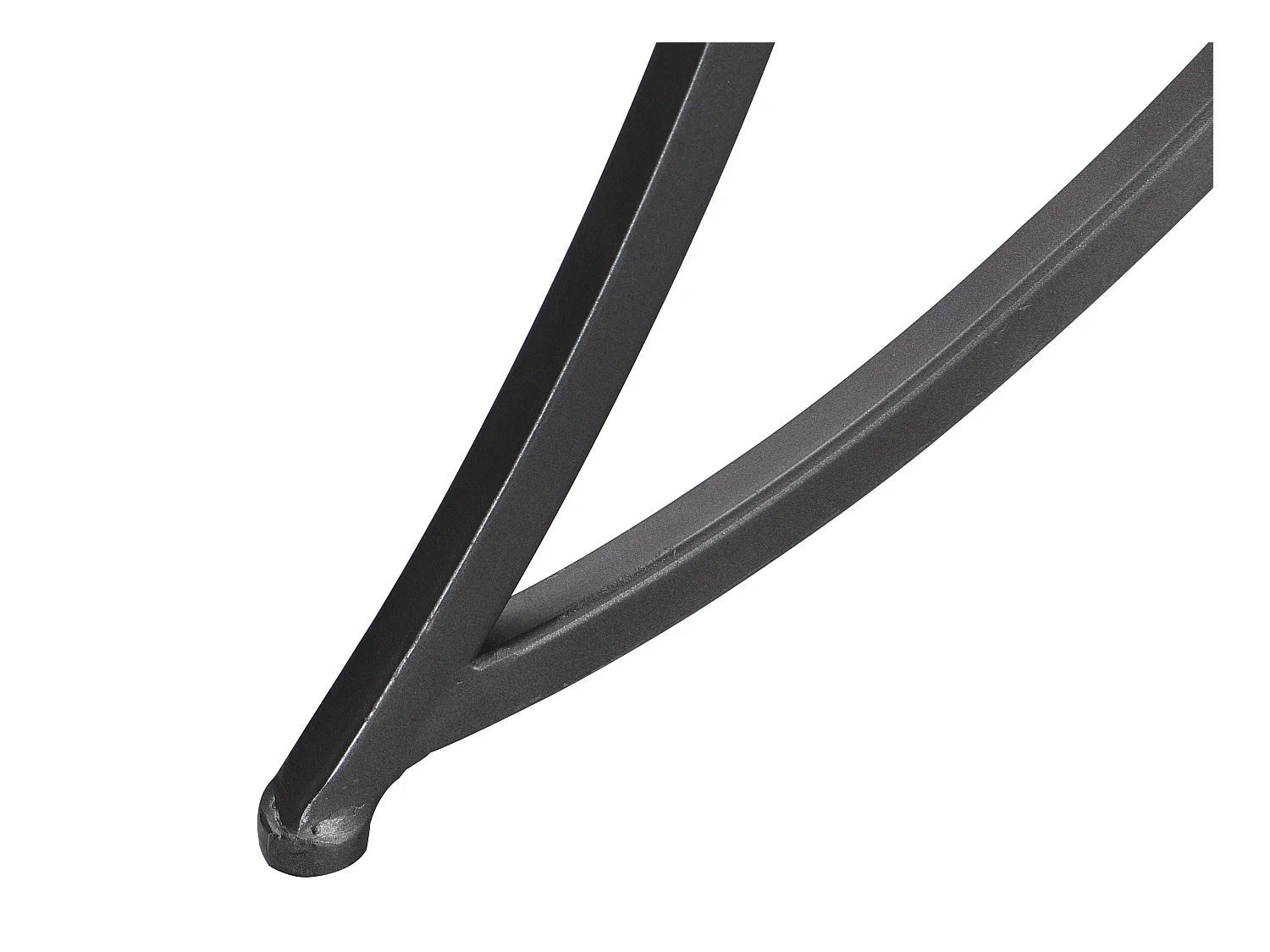 Consola de MDF y metal - Natural y negro - LOLANA