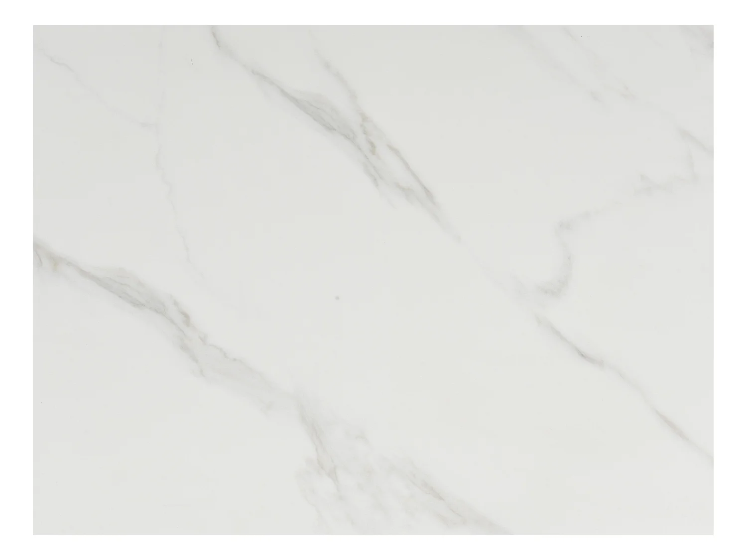 Mesa de jantar extensível de 6 a 10 lugares em cerâmica e metal efeito mármore branco e taupe - CARIOULA de Pascal MORABITO