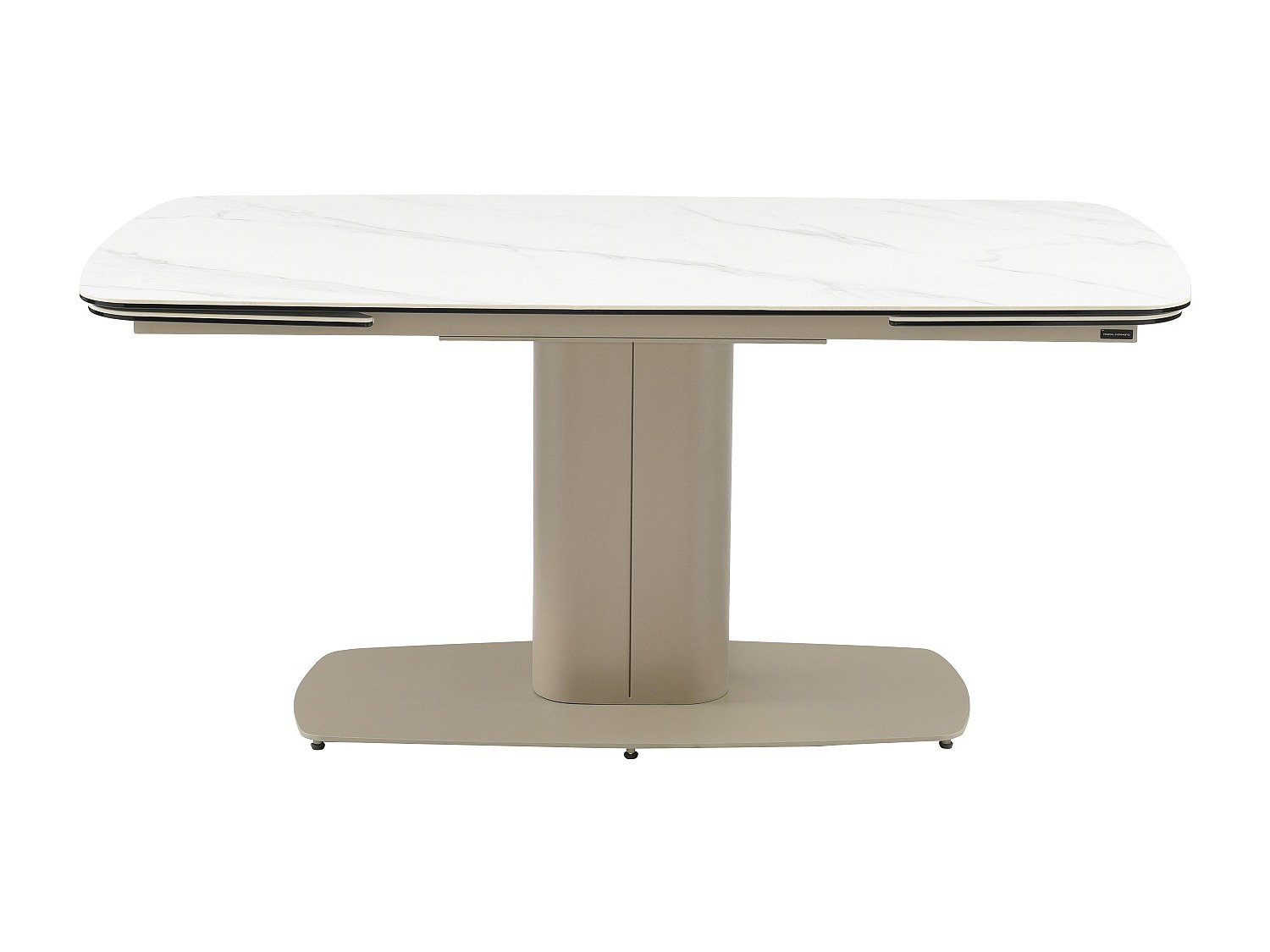 Esstisch für 6 bis 10 Personen ausziehbar - Keramik & Metall - Marmor-Optik günstig online kaufen