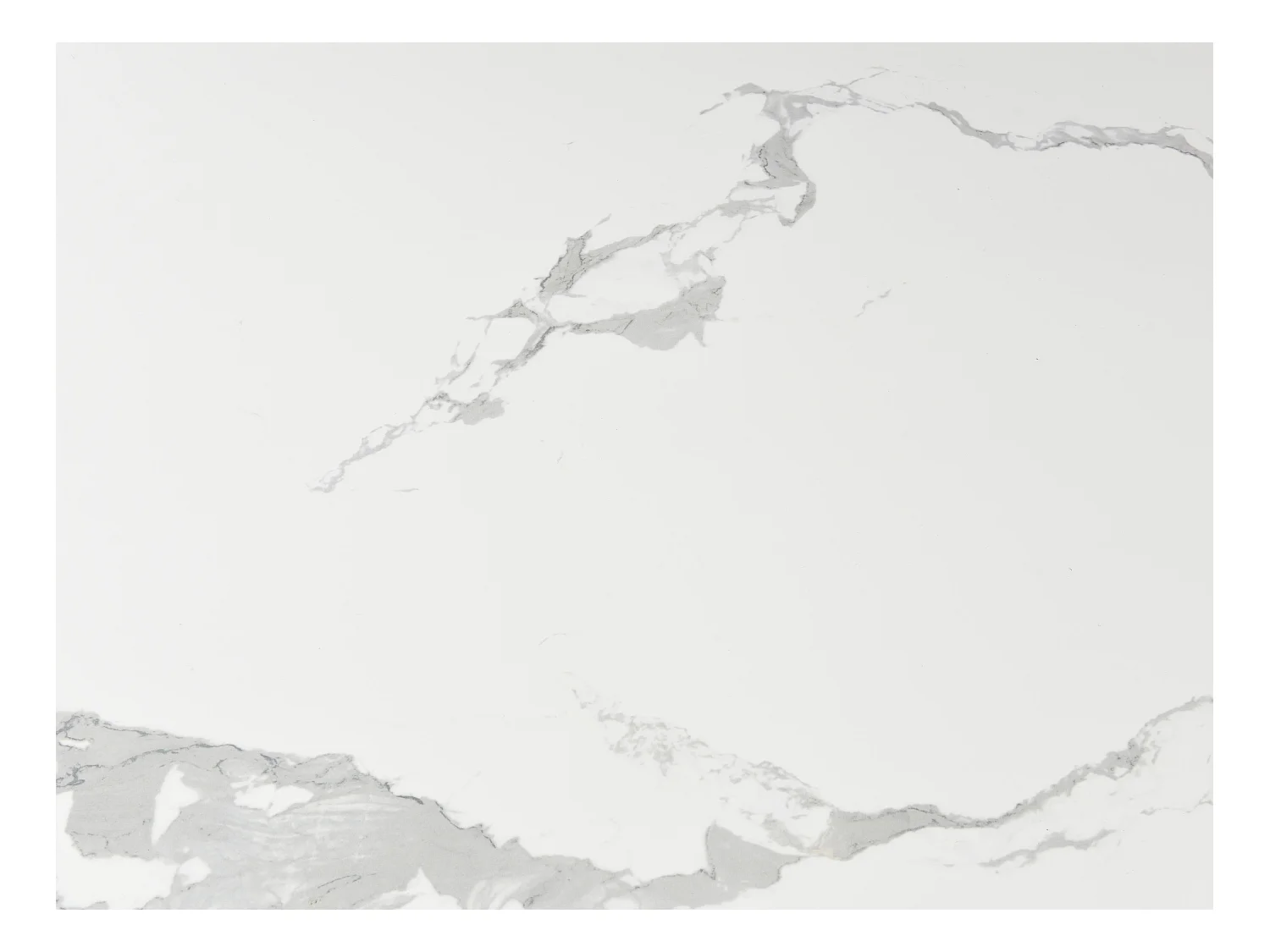 Table à manger extensible 6 à 10 personnes en céramique, verre trempé et métal - Effet marbre blanc et anthracite - COREMA de Maison Céphy