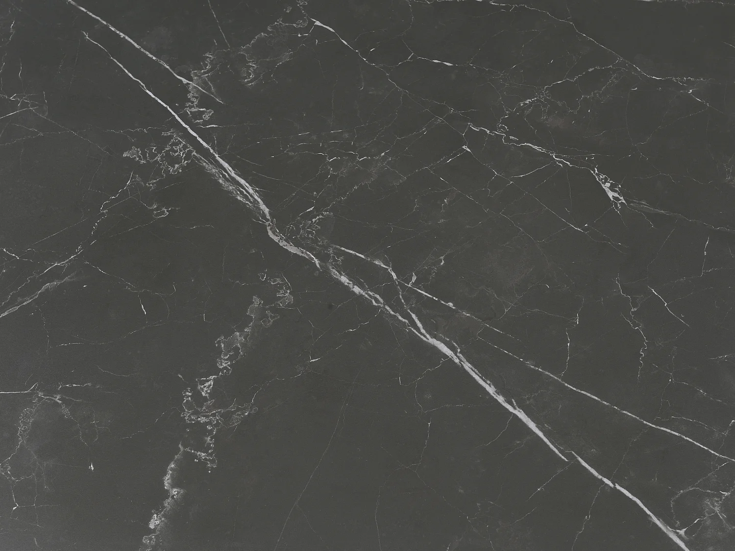 Mesa de jantar extensível de 6 a 10 lugares em cerâmica e metal efeito mármore preto - XERENA de Pascal MORABITO