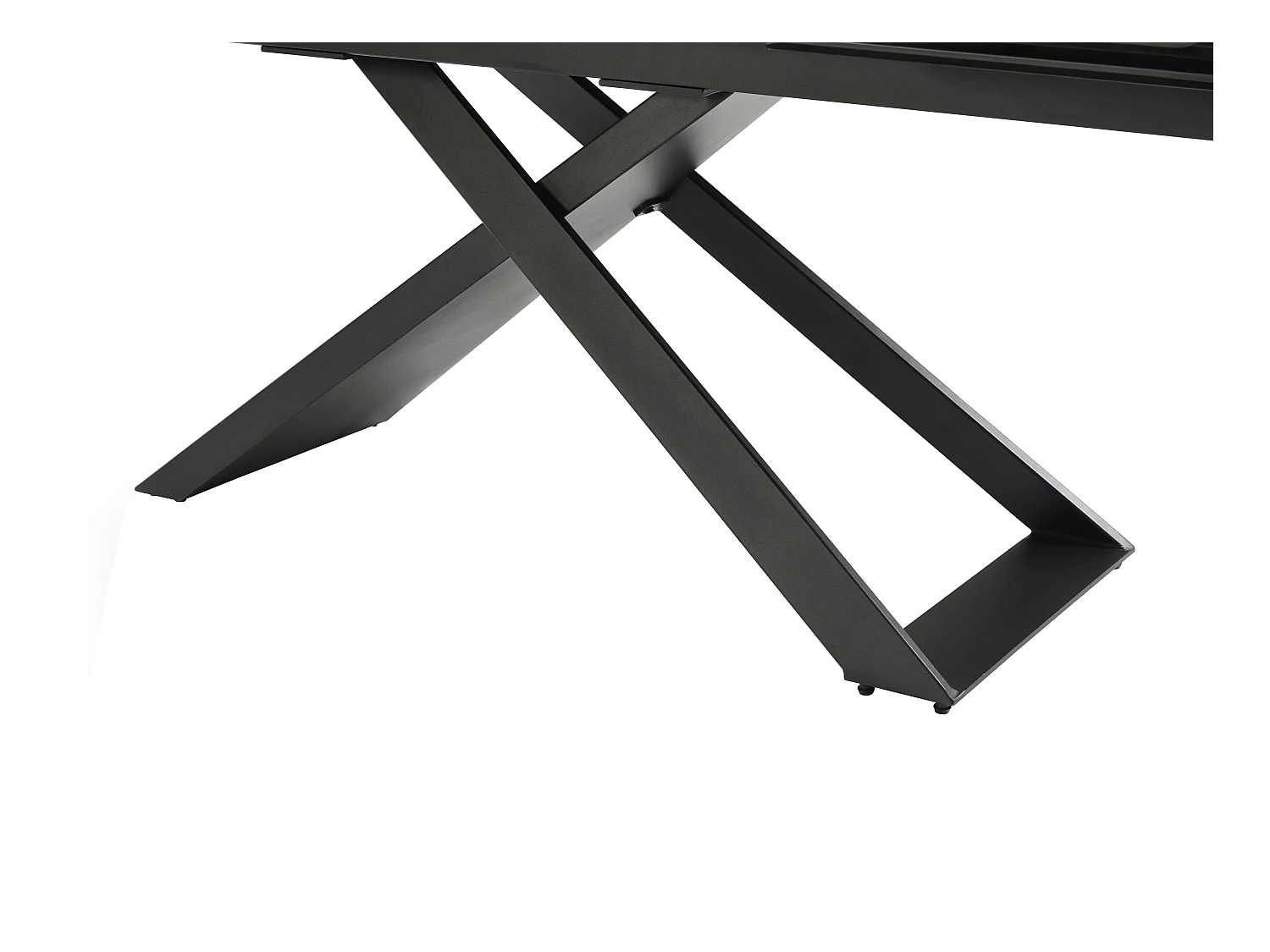 Mesa de jantar extensível de 6 a 10 lugares em cerâmica e metal efeito mármore preto - XERENA de Pascal MORABITO