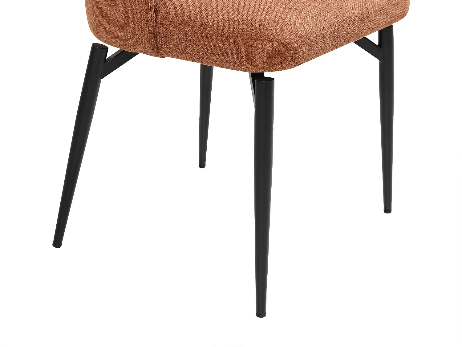 Lot de 2 chaises en tissu et métal - Terracotta - GILONA de Maison Céphy