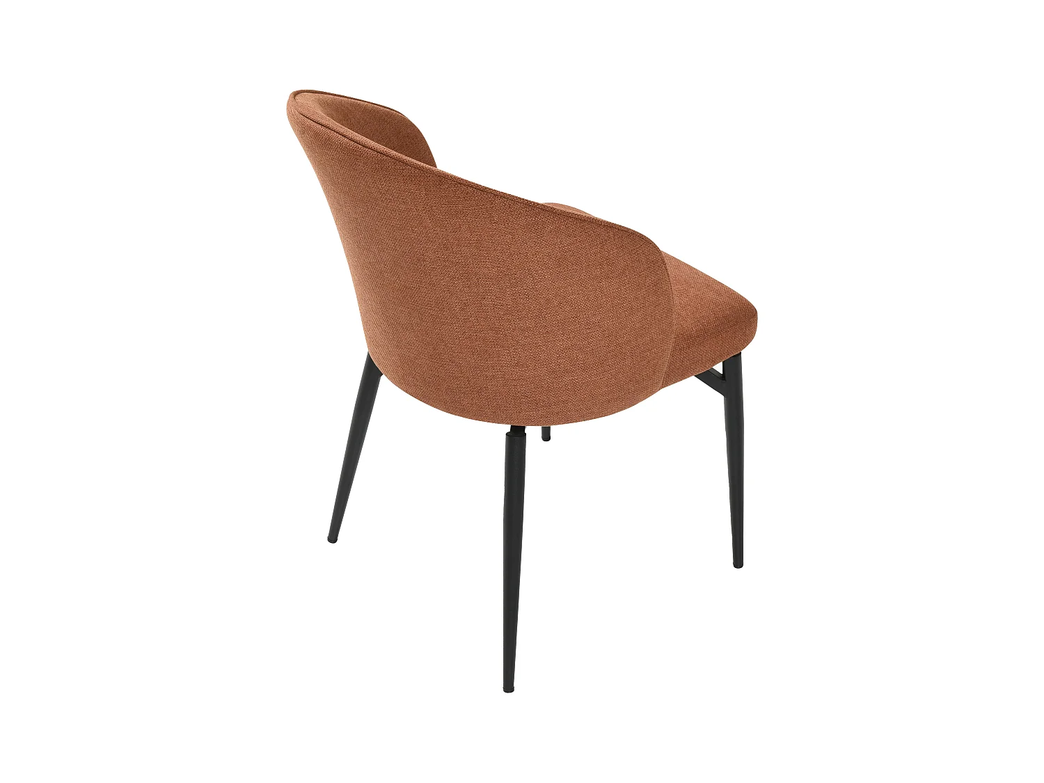 Juego de 2 sillas de tela y metal - Terracota - GILONA de Pascal MORABITO