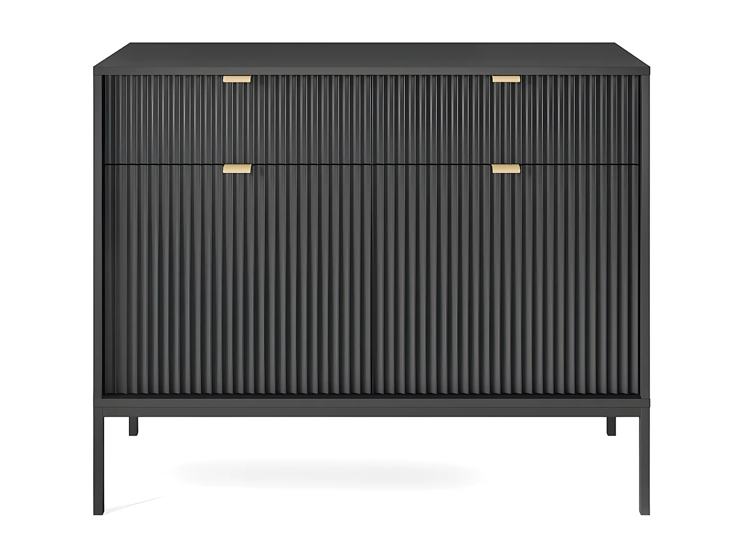 Sideboard mit 2 Türen & 2 Schubladen - Schwarz - LIOUBA von Pascal MORABITO