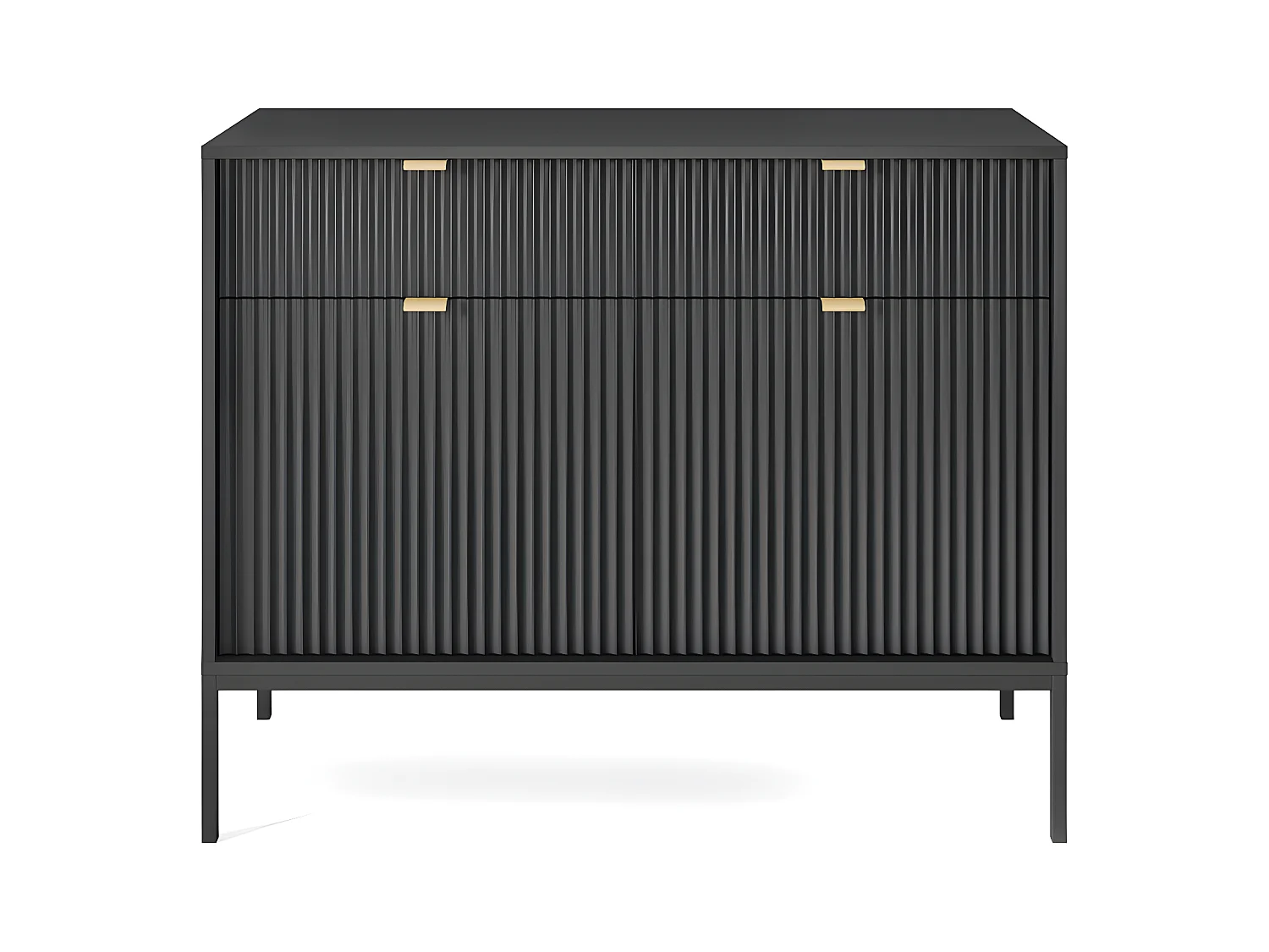 Credenza con 2 ante e 2 cassetti Nera - LIOUBA di Pascal MORABITO