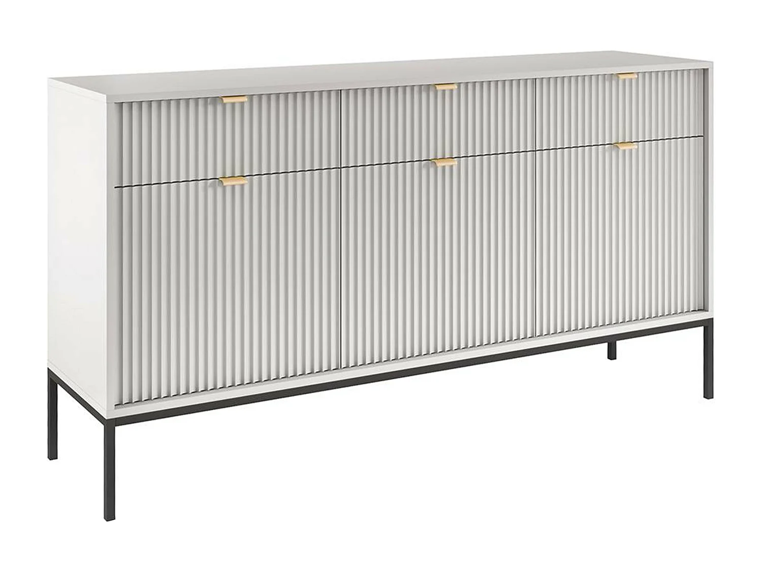 Buffetkast met 3 deuren en 3 laden - Grijs - LIOUBA - van Pascal Morabito