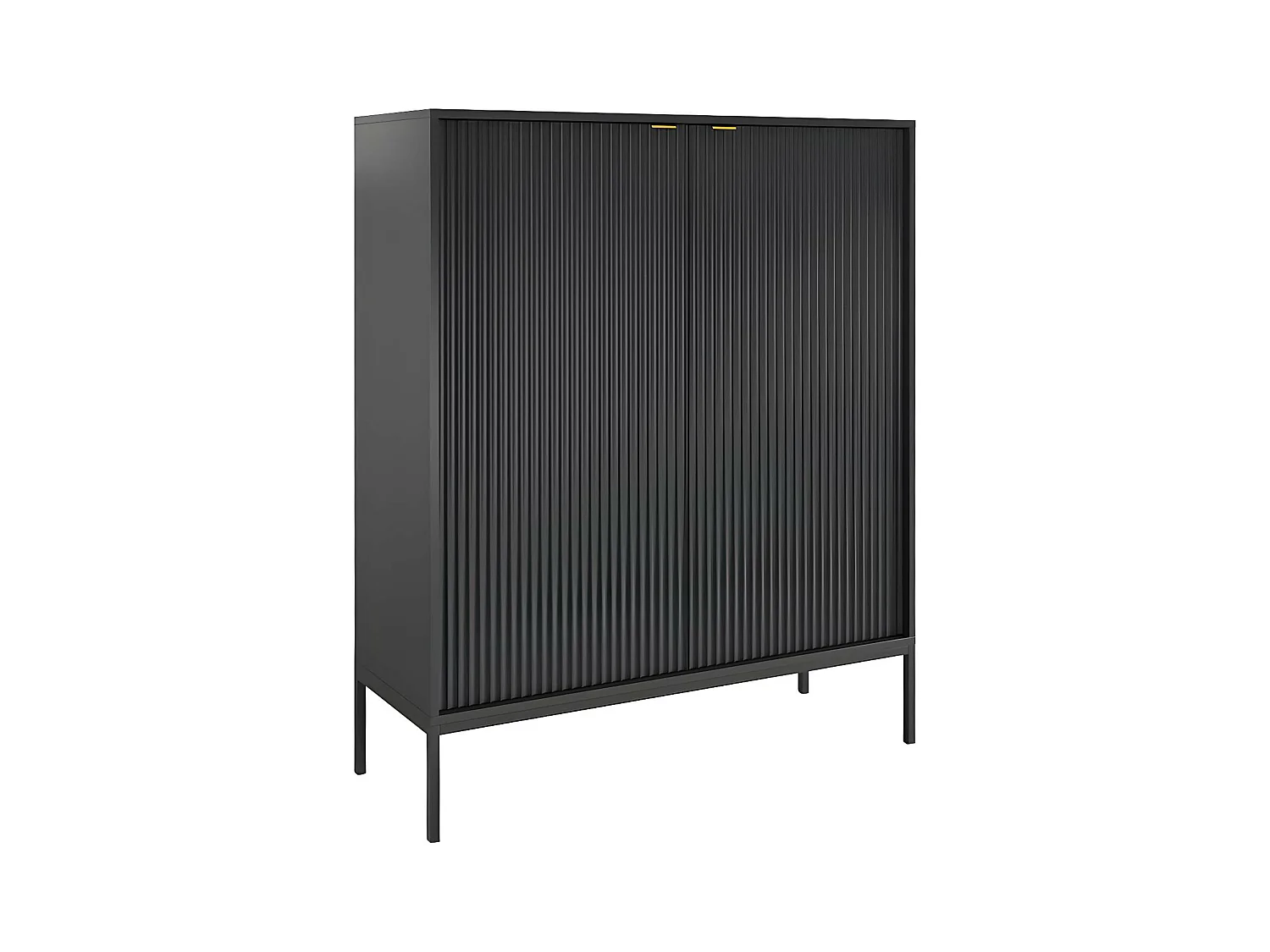 Buffet haut avec 2 portes - Noir - LIOUBA de Pascal MORABITO