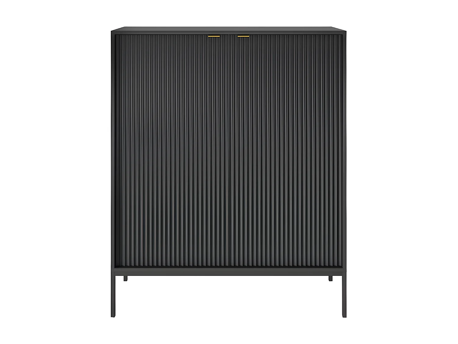Highboard mit 2 Türen - Schwarz - LIOUBA von Pascal MORABITO
