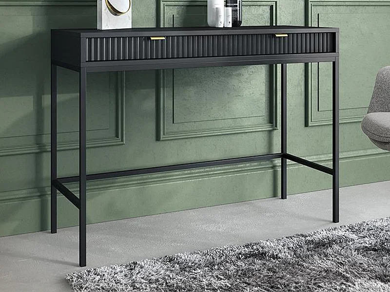 Console avec 2 tiroirs - Noir - LIOUBA de Pascal MORABITO