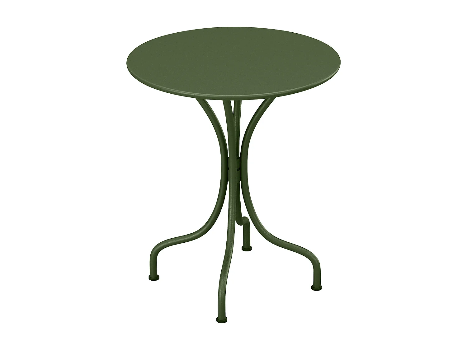 Table ronde de jardin D.60 cm en métal - Kaki - MIRMANDE de MYLIA