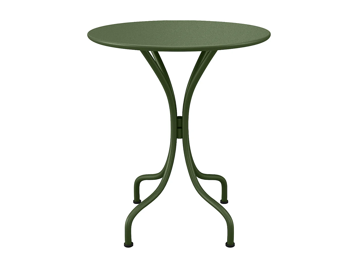 Table ronde de jardin D.60 cm en métal - Kaki - MIRMANDE de MYLIA