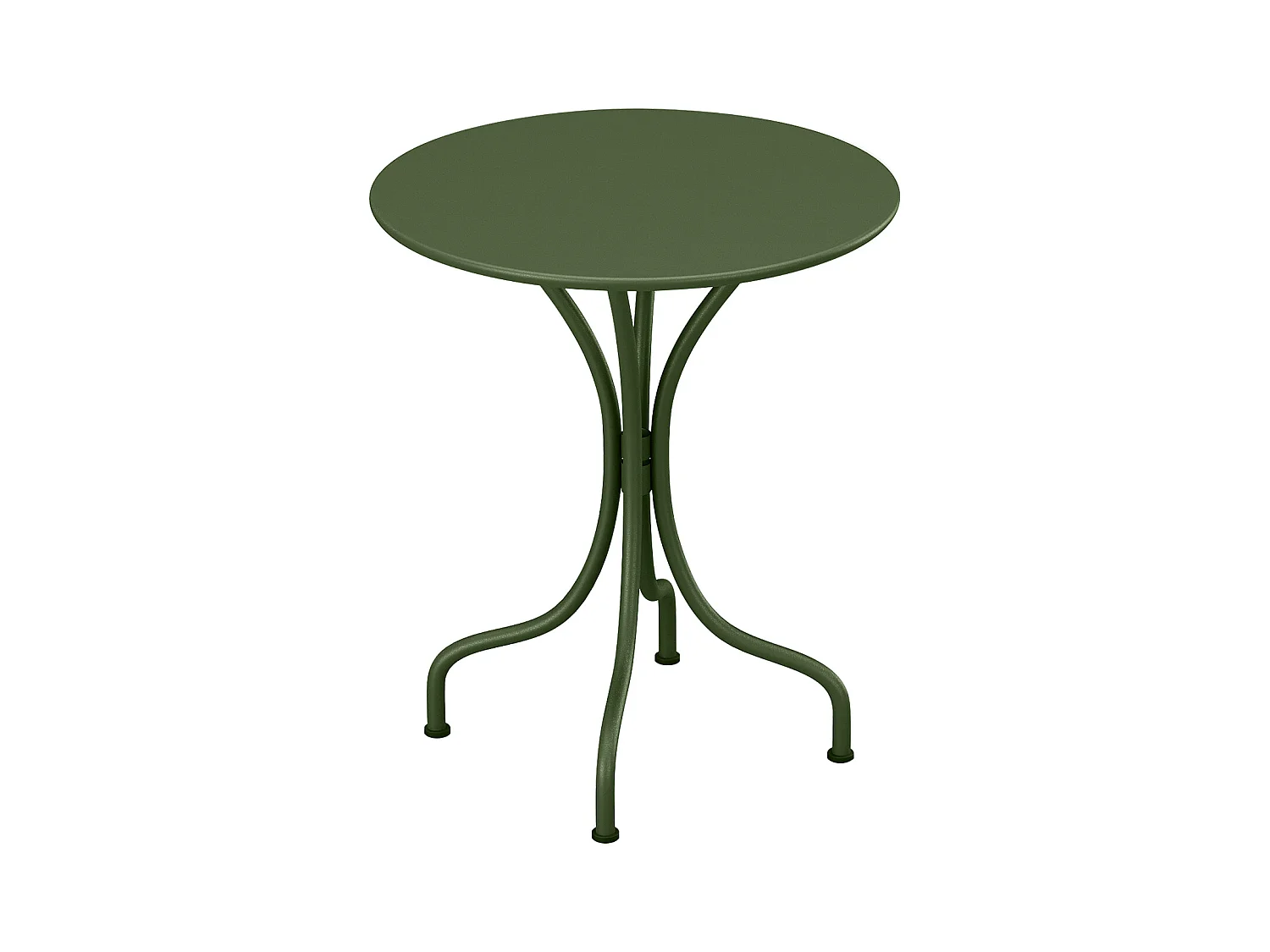 Table ronde de jardin D.60 cm en métal - Kaki - MIRMANDE de MYLIA