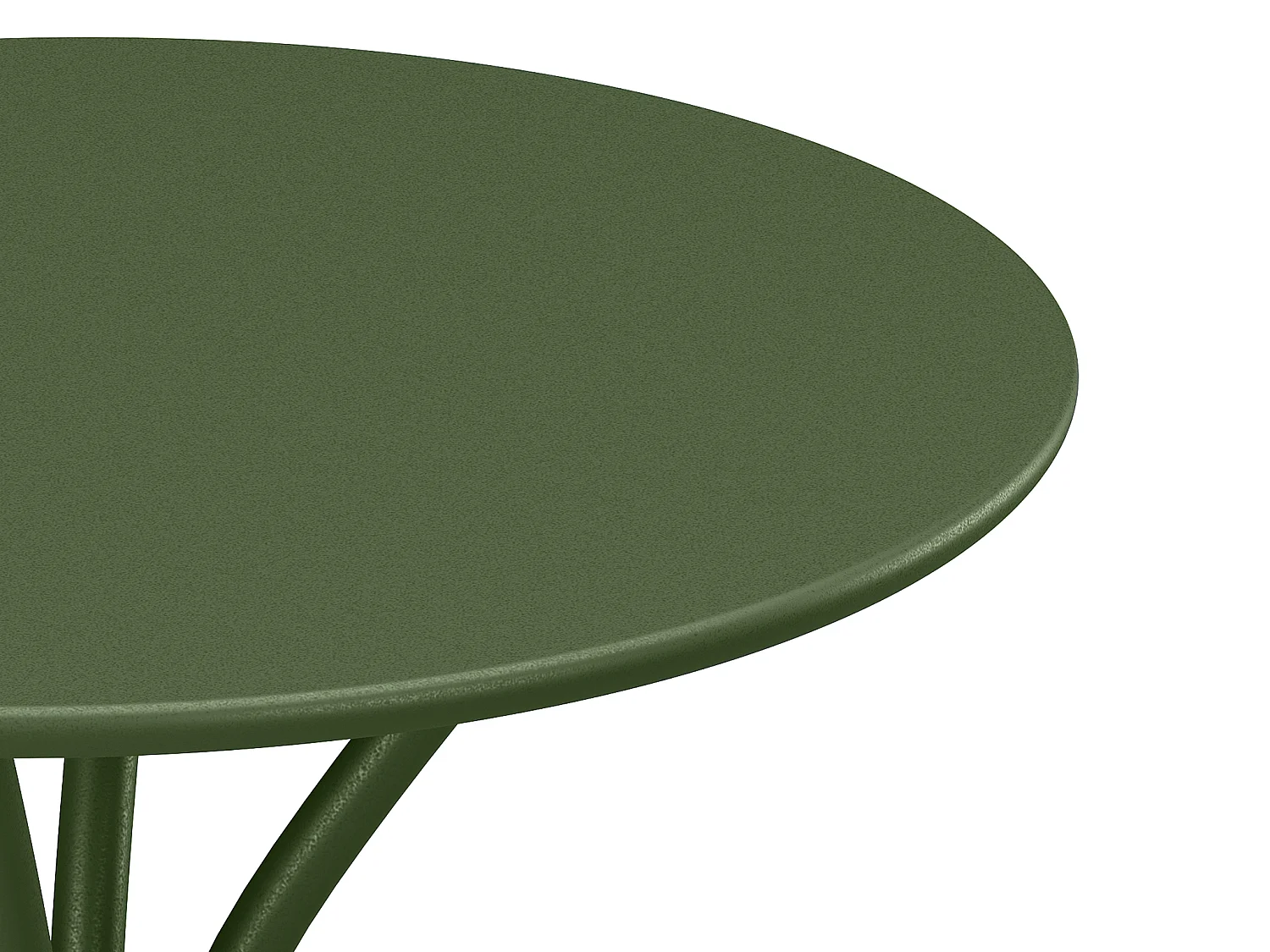 Table ronde de jardin D.60 cm en métal - Kaki - MIRMANDE de MYLIA