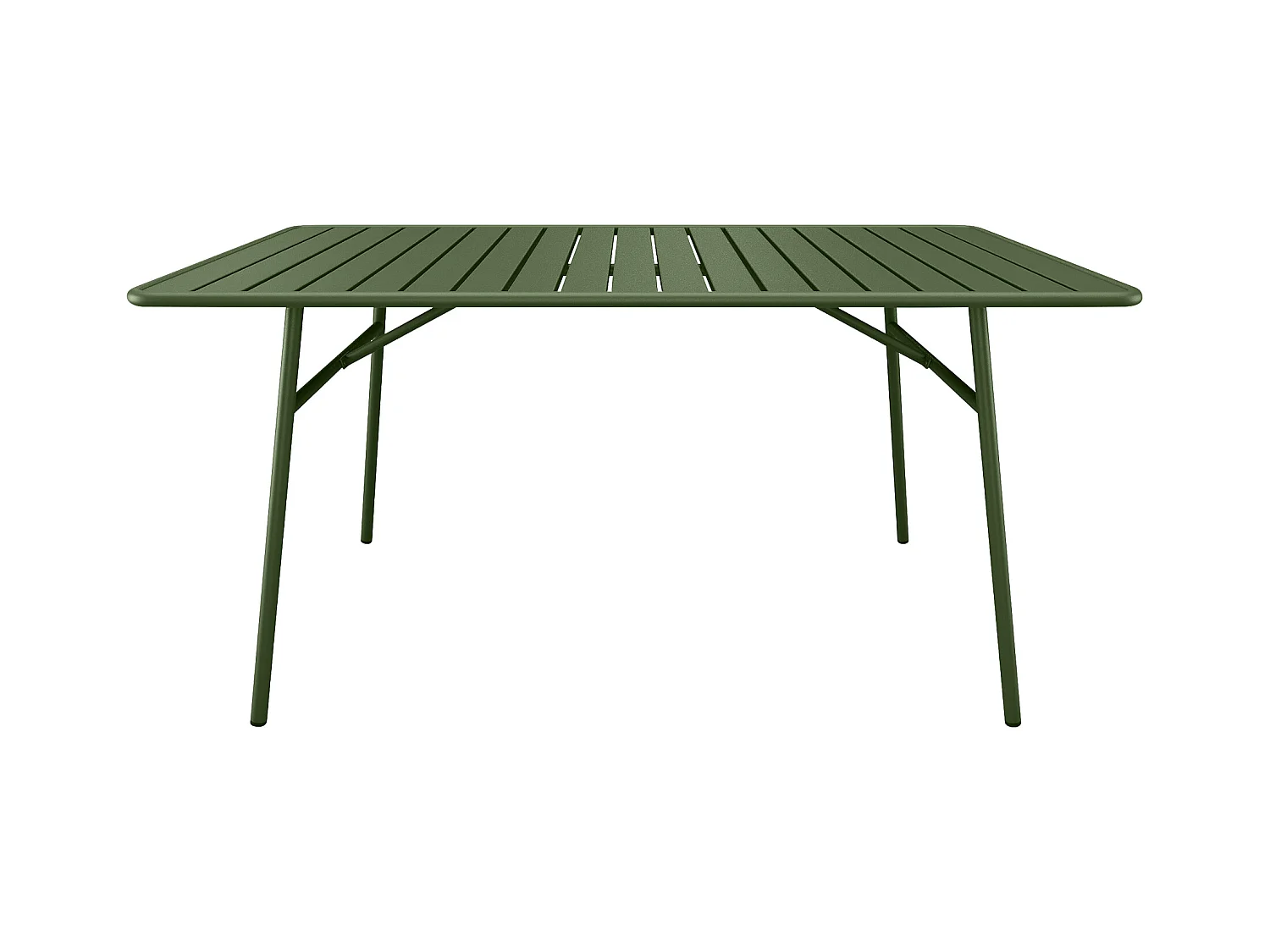 Gartentisch - D. 160 cm - Metall - Khaki - MIRMANDE von MYLIA