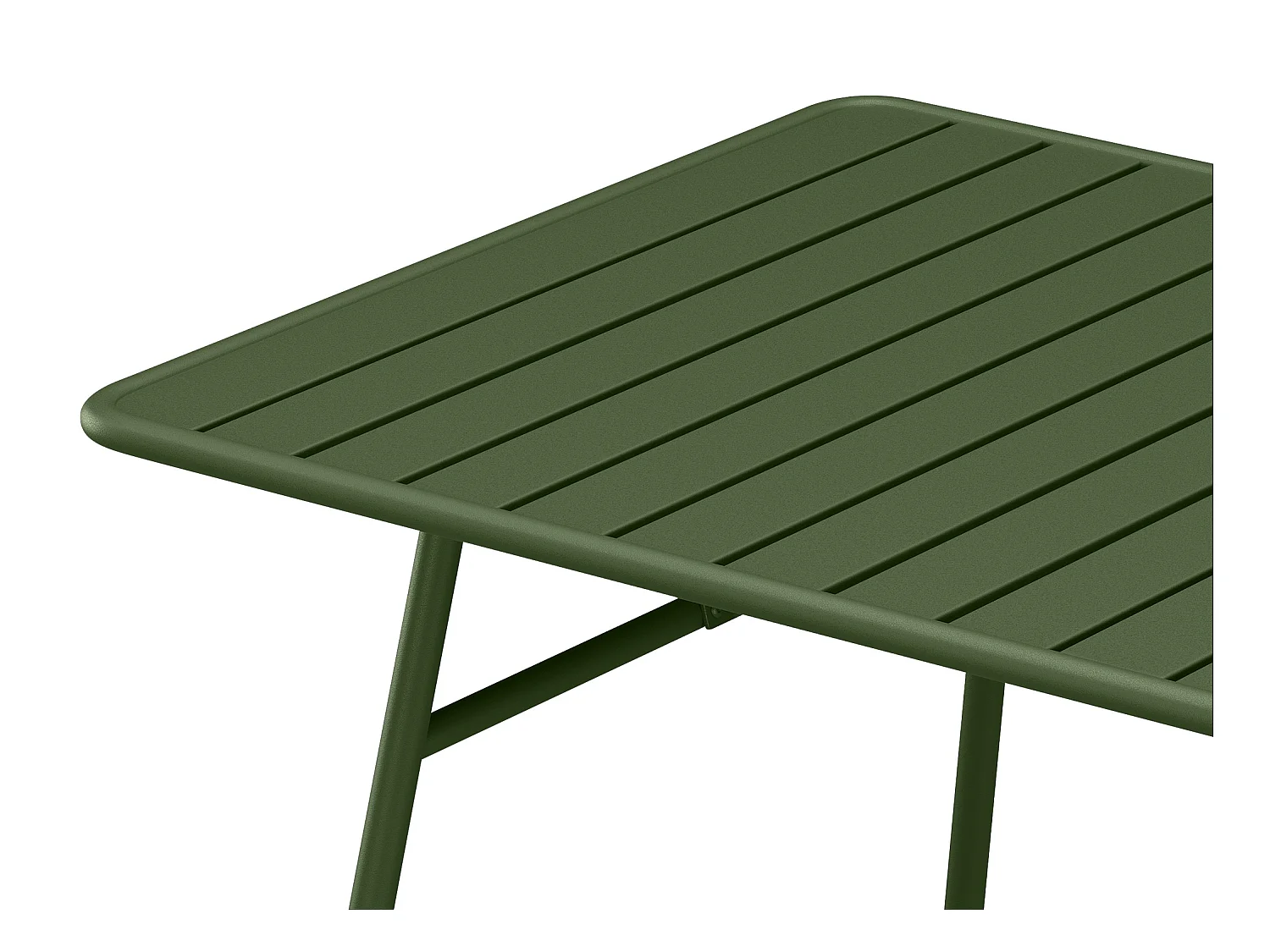 Gartentisch - D. 160 cm - Metall - Khaki - MIRMANDE von MYLIA