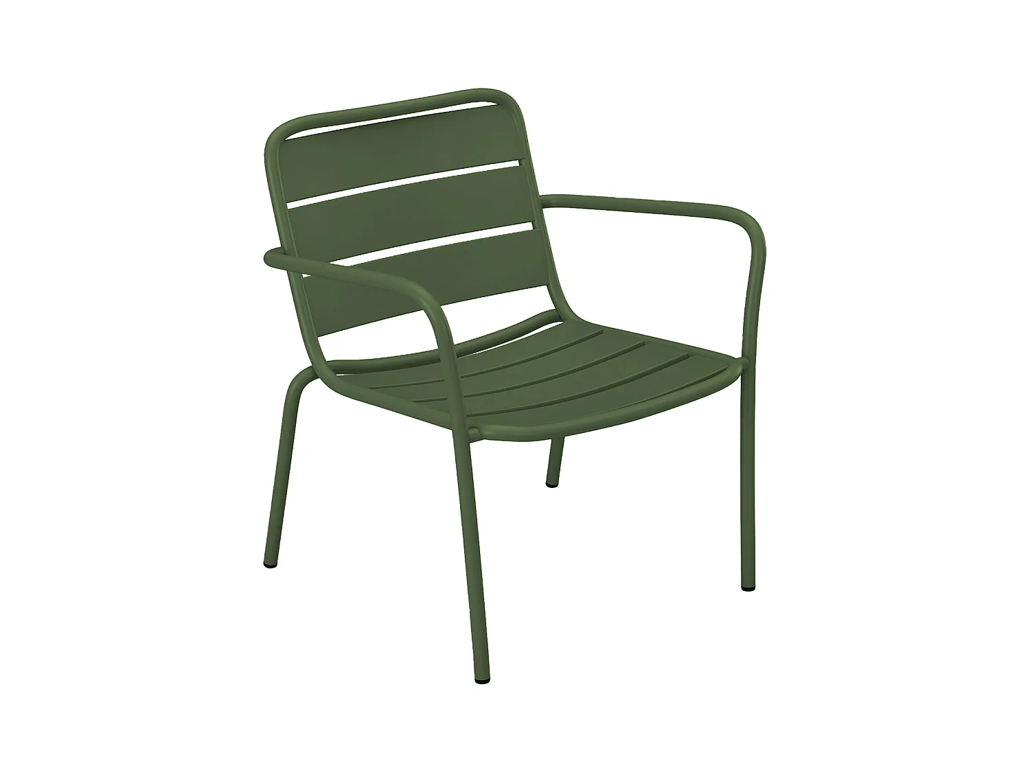 Gartensessel stapelbar - Metall - Khaki - MIRMANDE von MYLIA