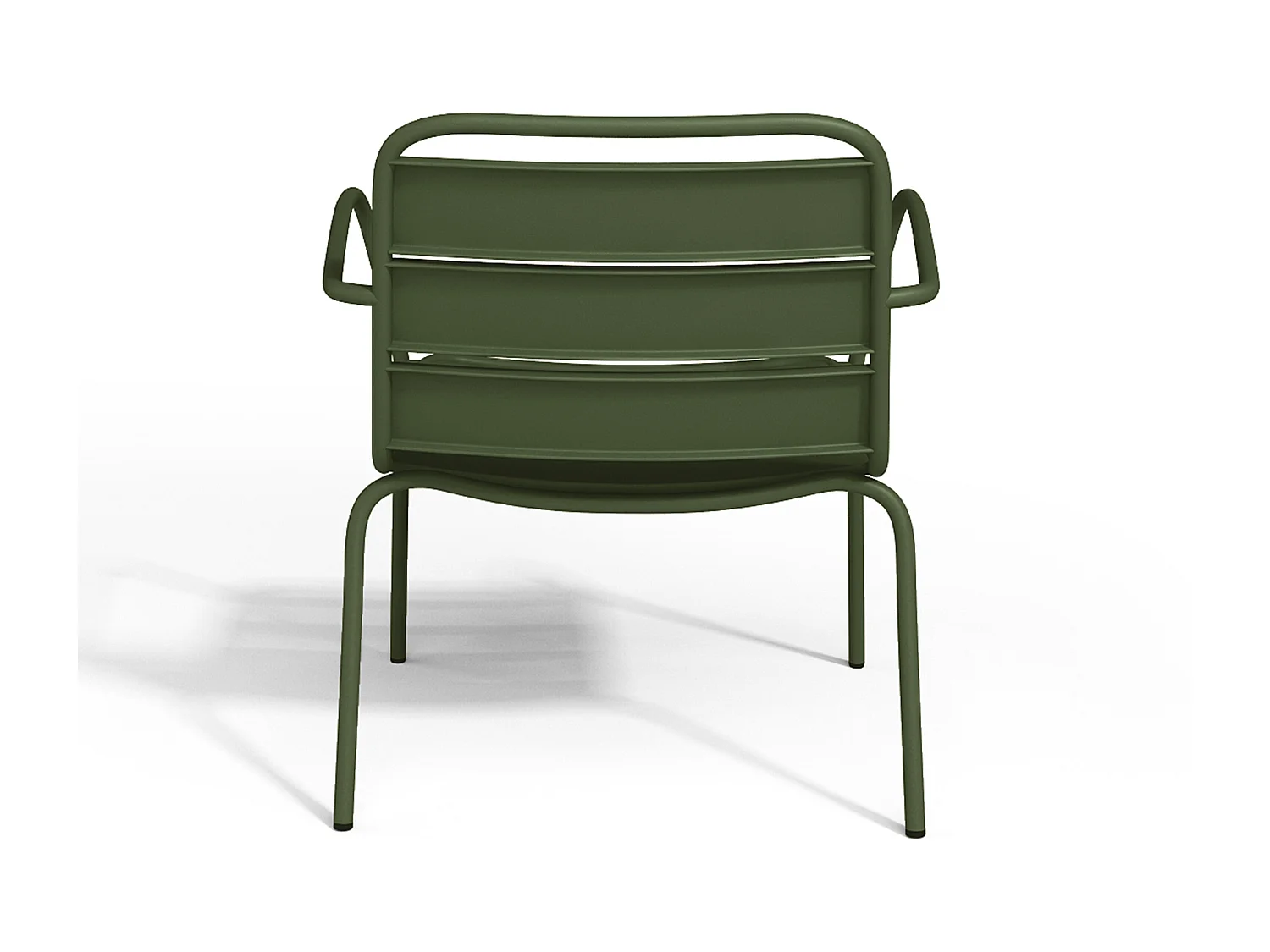 Gartensessel stapelbar - Metall - Khaki - MIRMANDE von MYLIA