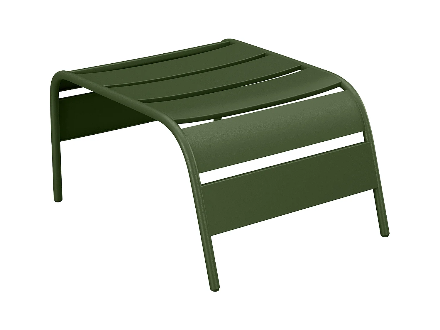 Fußbank - 51 x 60 x 32 cm - Metall - Khaki - MIRMANDE von MYLIA