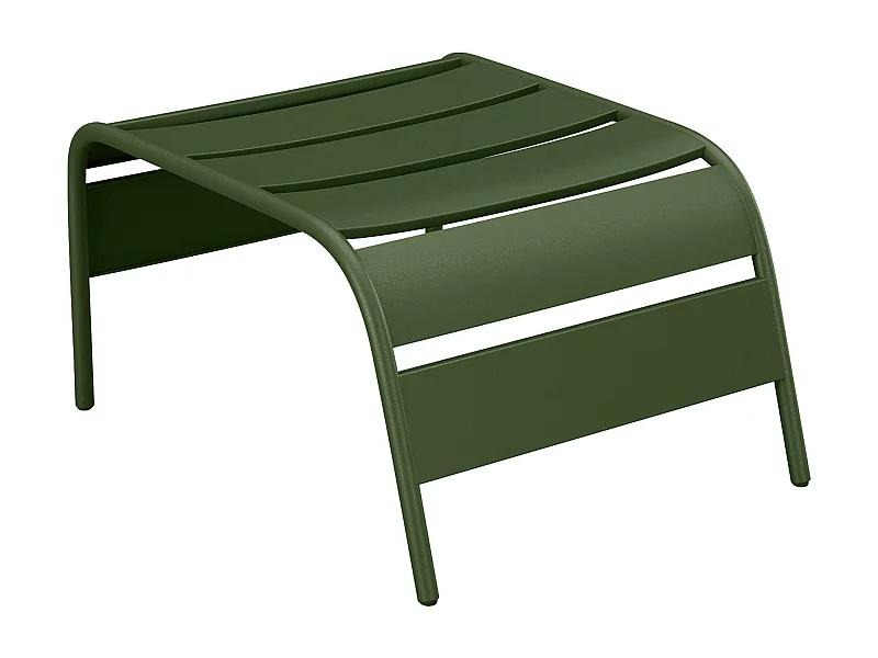 Fußbank - 51 x 60 x 32 cm - Metall - Khaki - MIRMANDE von MYLIA