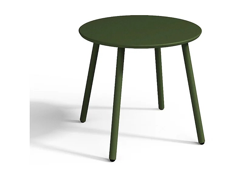 Mesa de apoio de jardim em metal caqui - MIRMANDE