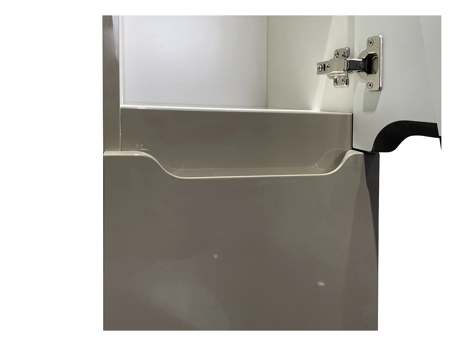 Mueble de baño flotante - Gris topo - Ancho 30 x l30 x 120 cm - STEFANIE