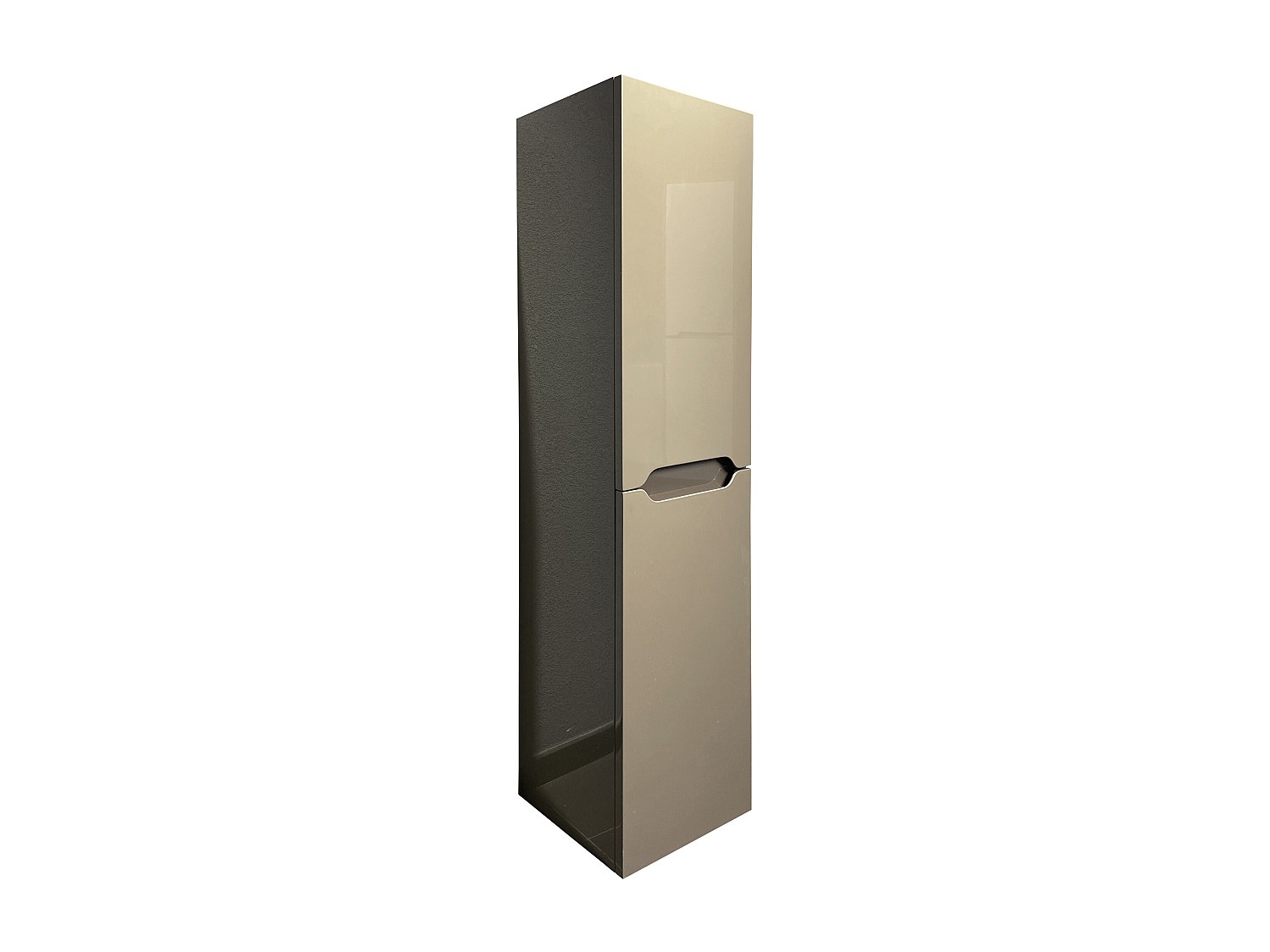 Badhochschrank hängend - B 30 x T 30 x H 120 cm - Taupe - STEFANIE günstig online kaufen
