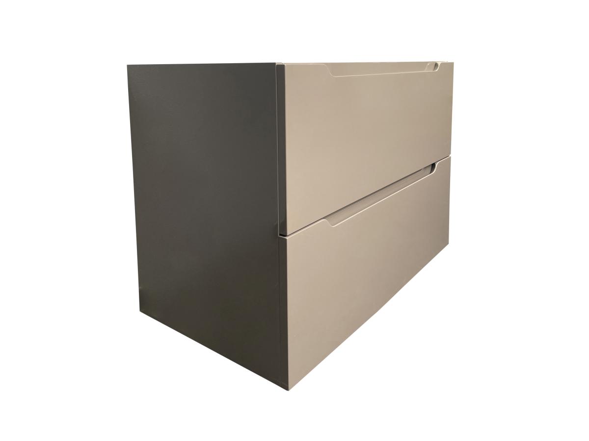 Waschbeckenunterschrank hängend  - 80 cm - Taupe - STEFANIE günstig online kaufen