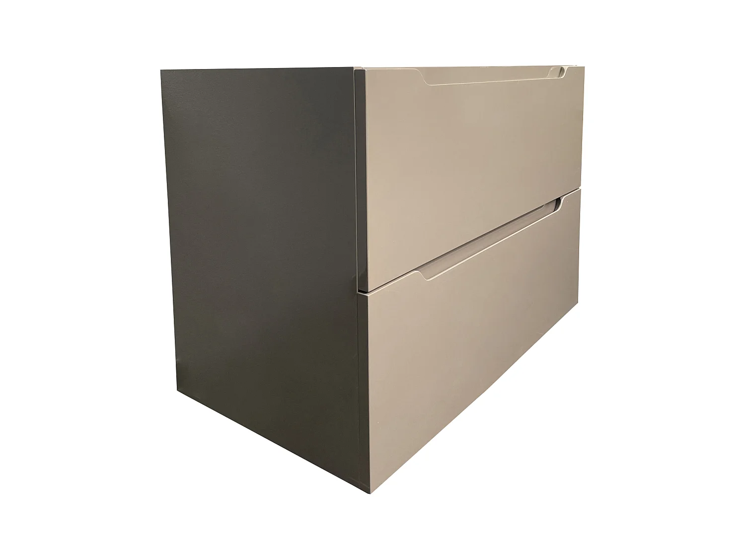 Meuble sous vasque suspendu - Taupe - 80 cm - STEFANIE