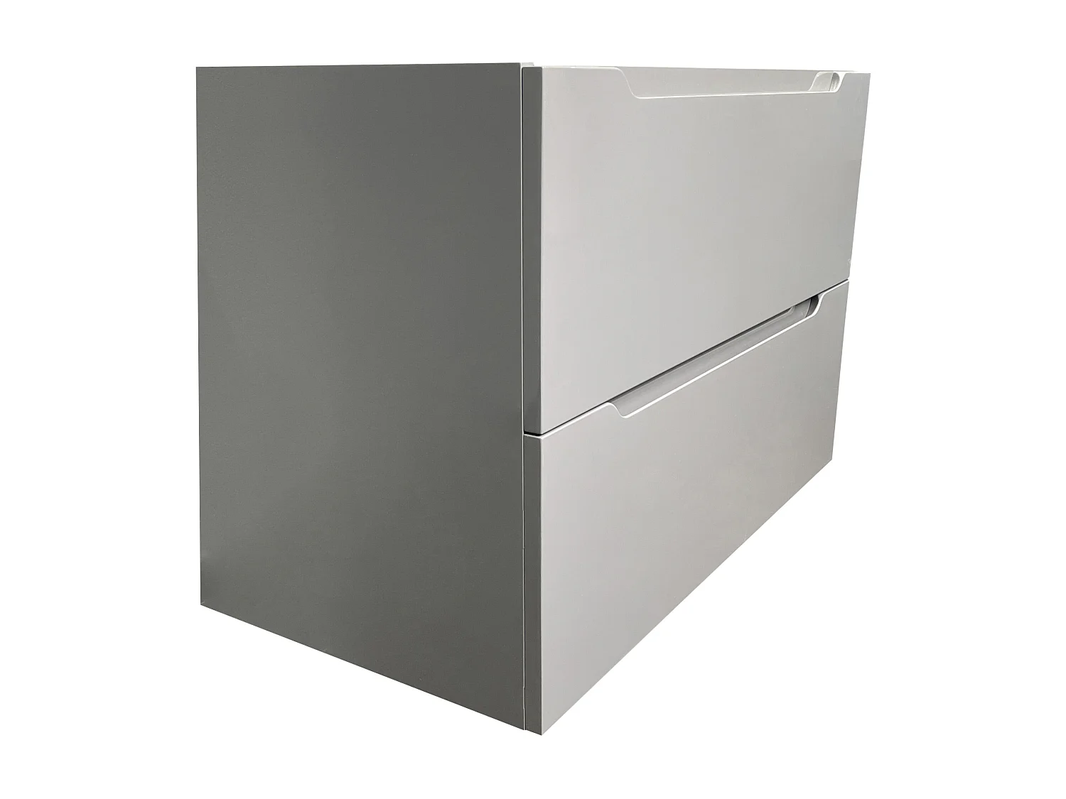 Meuble sous vasque suspendu - Gris - 80 cm - STEFANIE