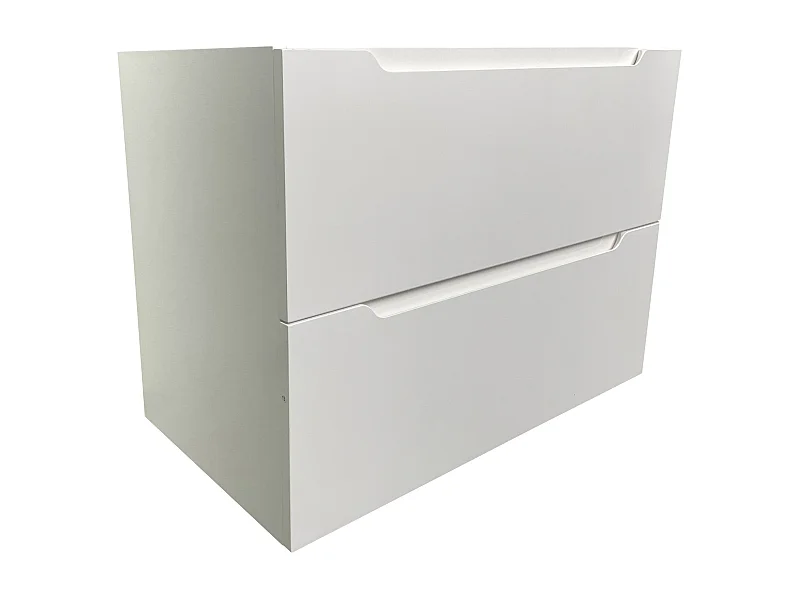 Waschbeckenunterschrank hängend - 80 cm - Weiß - STEFANIE