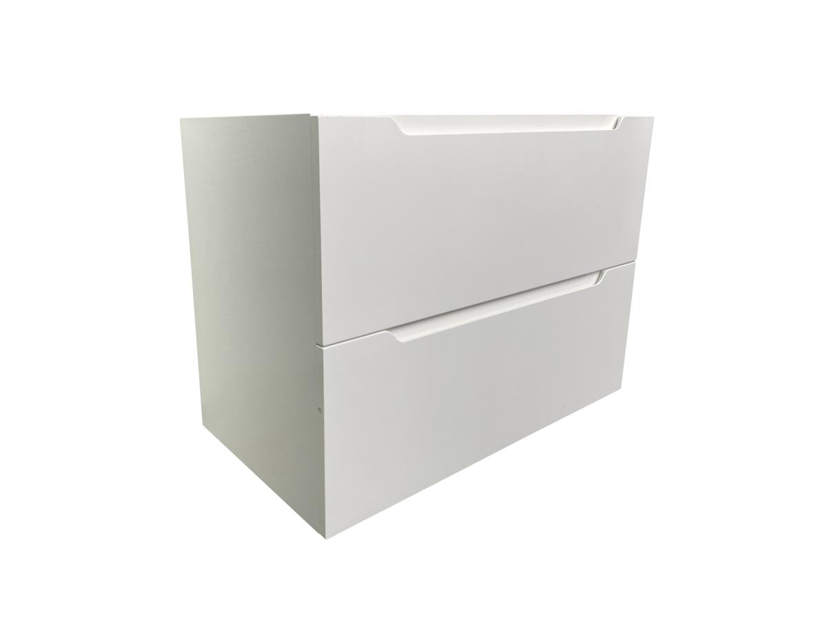 Waschbeckenunterschrank hängend - 80 cm - Weiß - STEFANIE günstig online kaufen