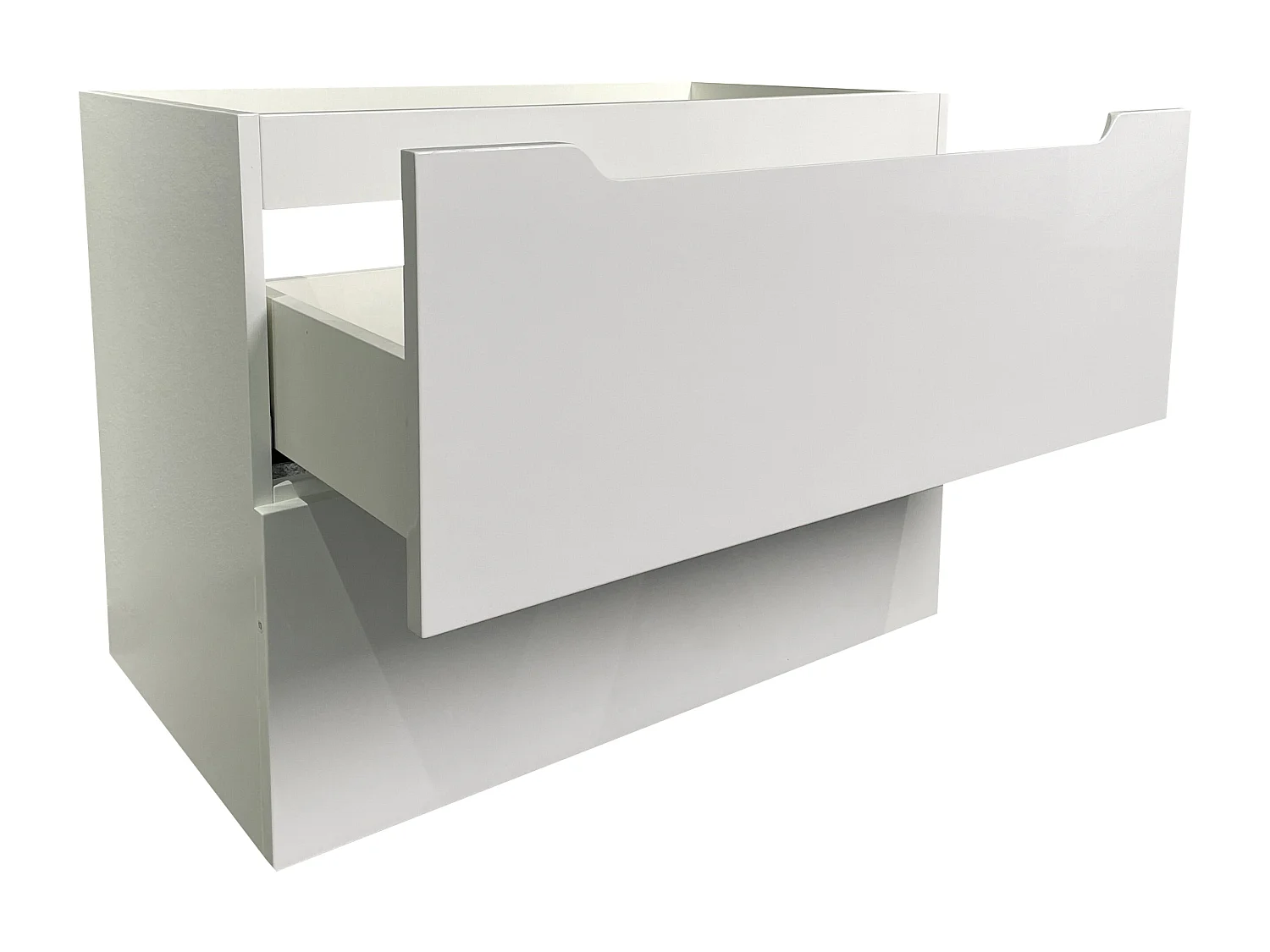 Mueble de baño suspendido - Blanco - 80 cm - STEFANIE
