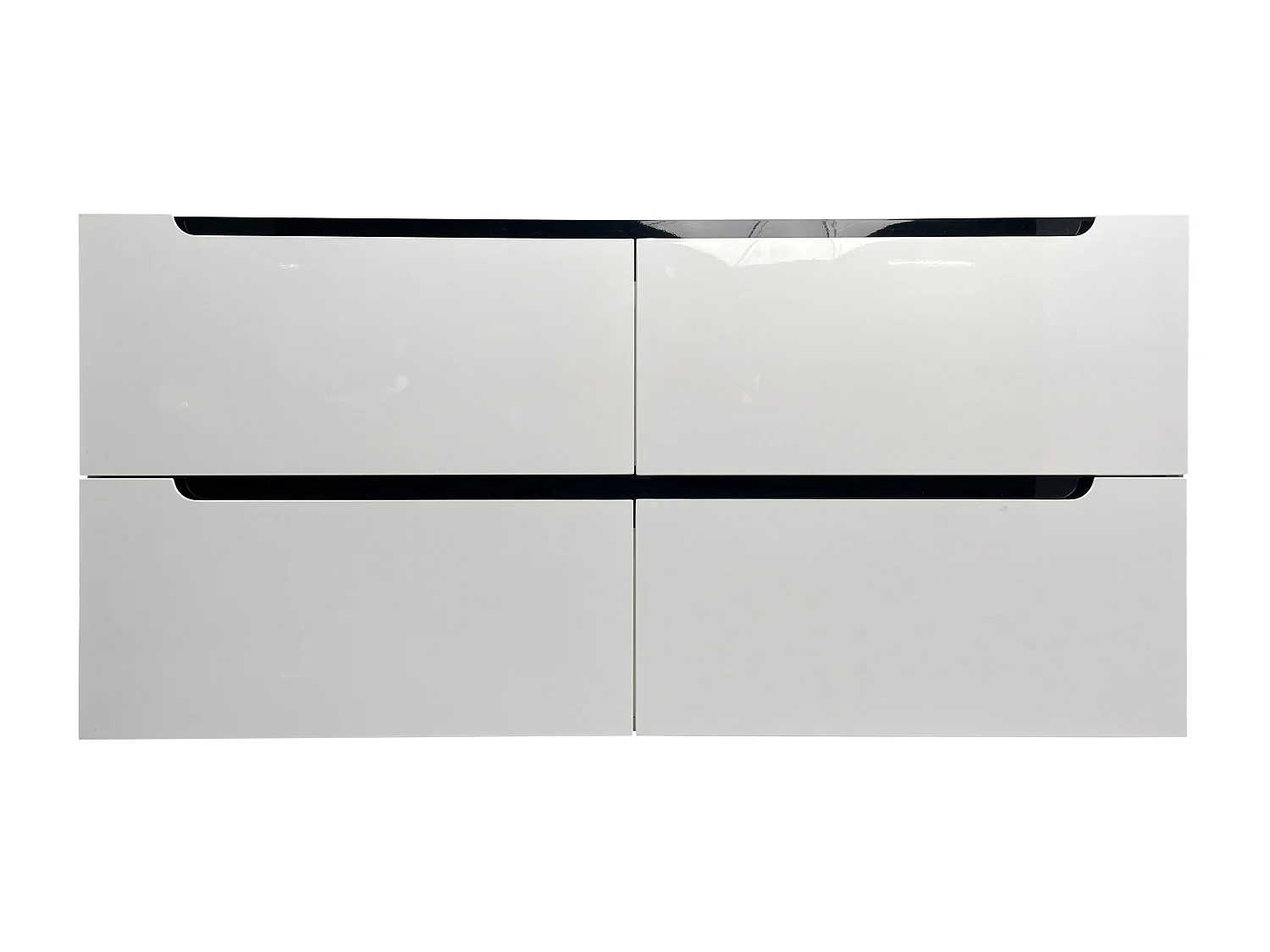 Zwevend wastafelmeubel - Wit - L120 x H57 cm - SELITA