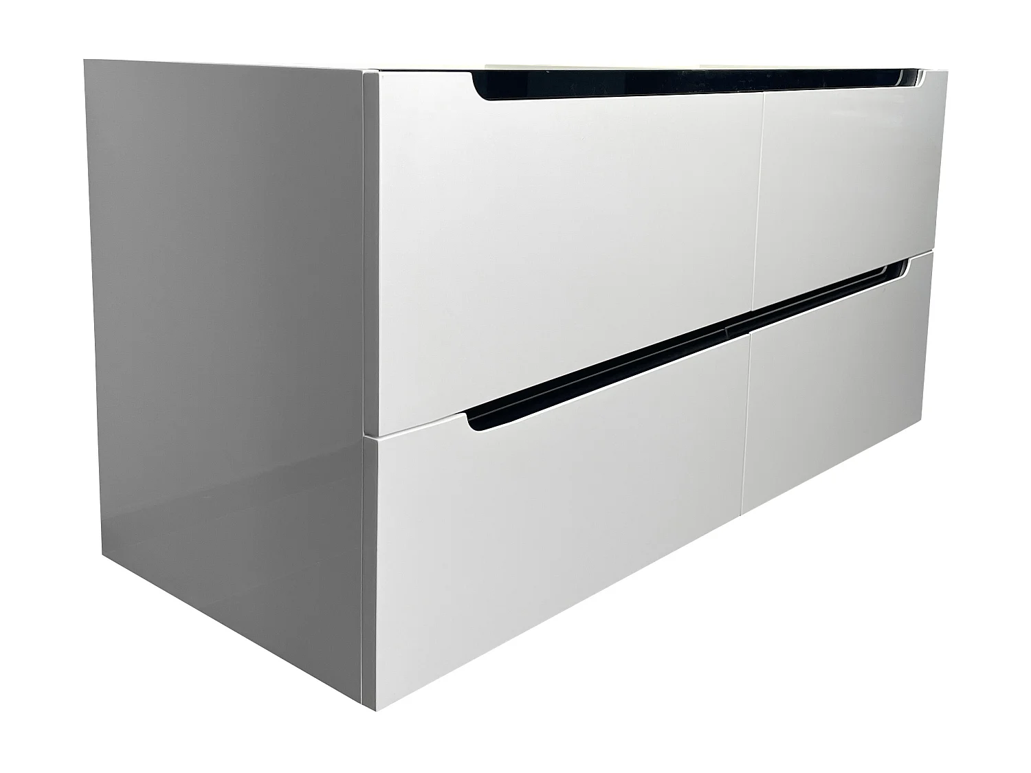 Meuble sous vasque suspendu - Blanc - L120 x H57 cm - SELITA