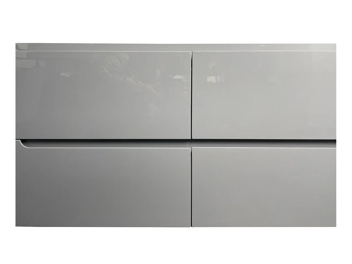 Meuble sous vasque suspendu - Gris - L120 x H57 cm - SELITA