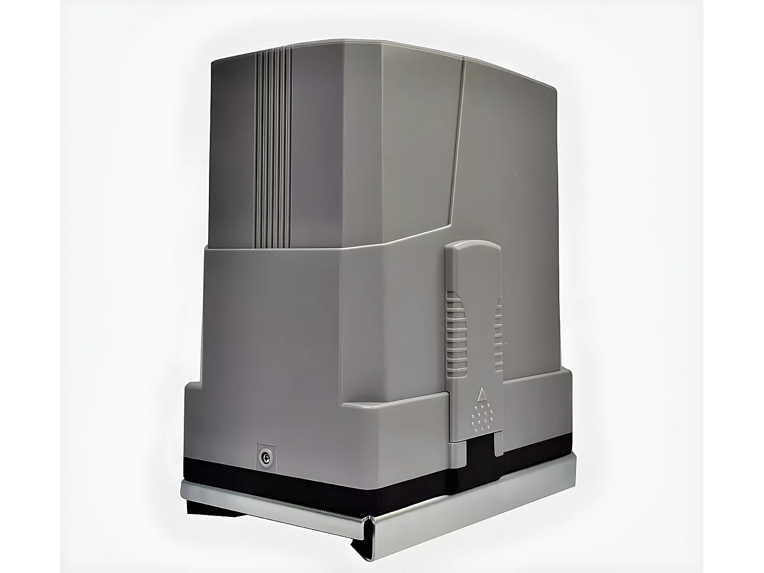 Portail électrique coulissant aluminium ajouré L343 x H149 cm anthracite TARNOS II