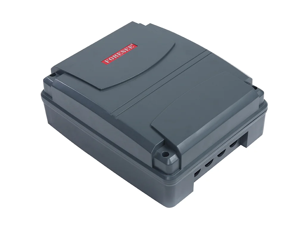 Skrzydłowa, elektryczna, pół-perforowana aluminiowa brama z wzorem Dł.305 x Wys.181 cm antracytowa GREGOR