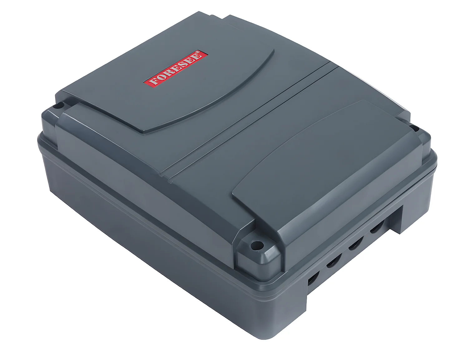 Portão elétrico de batente em alumínio semiperfurado com motivos de L300 x A164 cm cor antracite  - LABRIT II