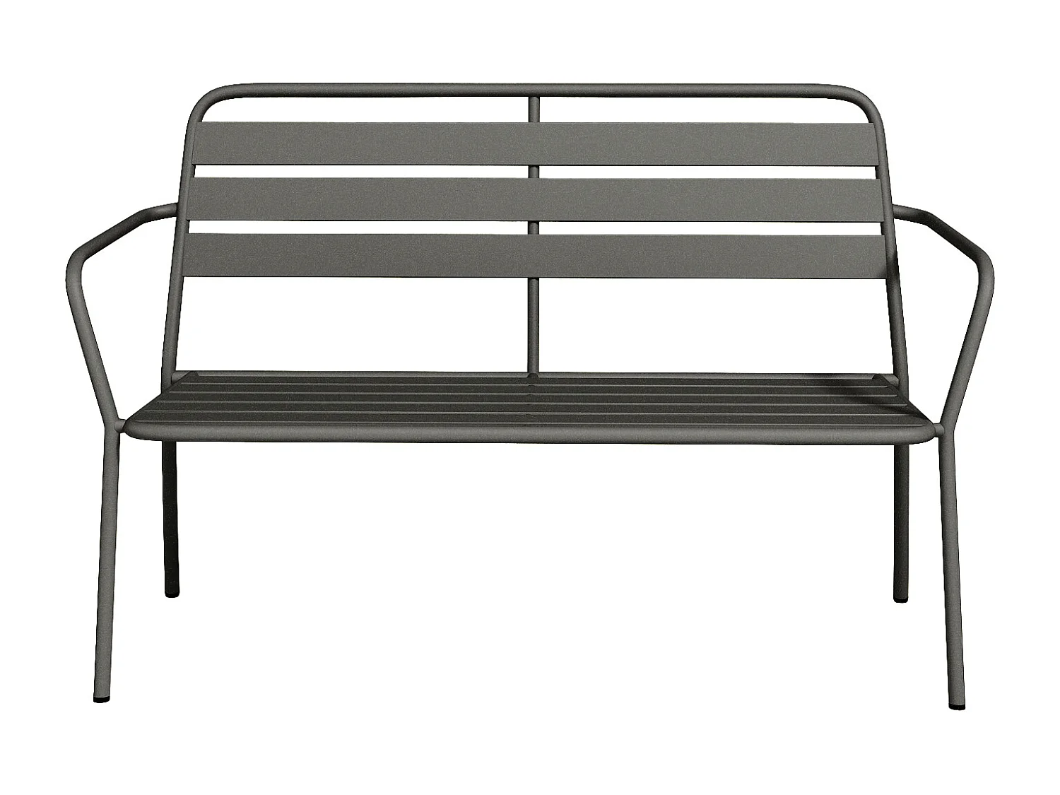 Panca da giardino in Metallo Antracite MIRMANDE