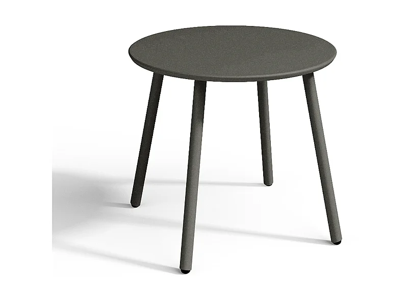 Mesa de apoio de jardim em metal cinzento antracite - MIRMANDE